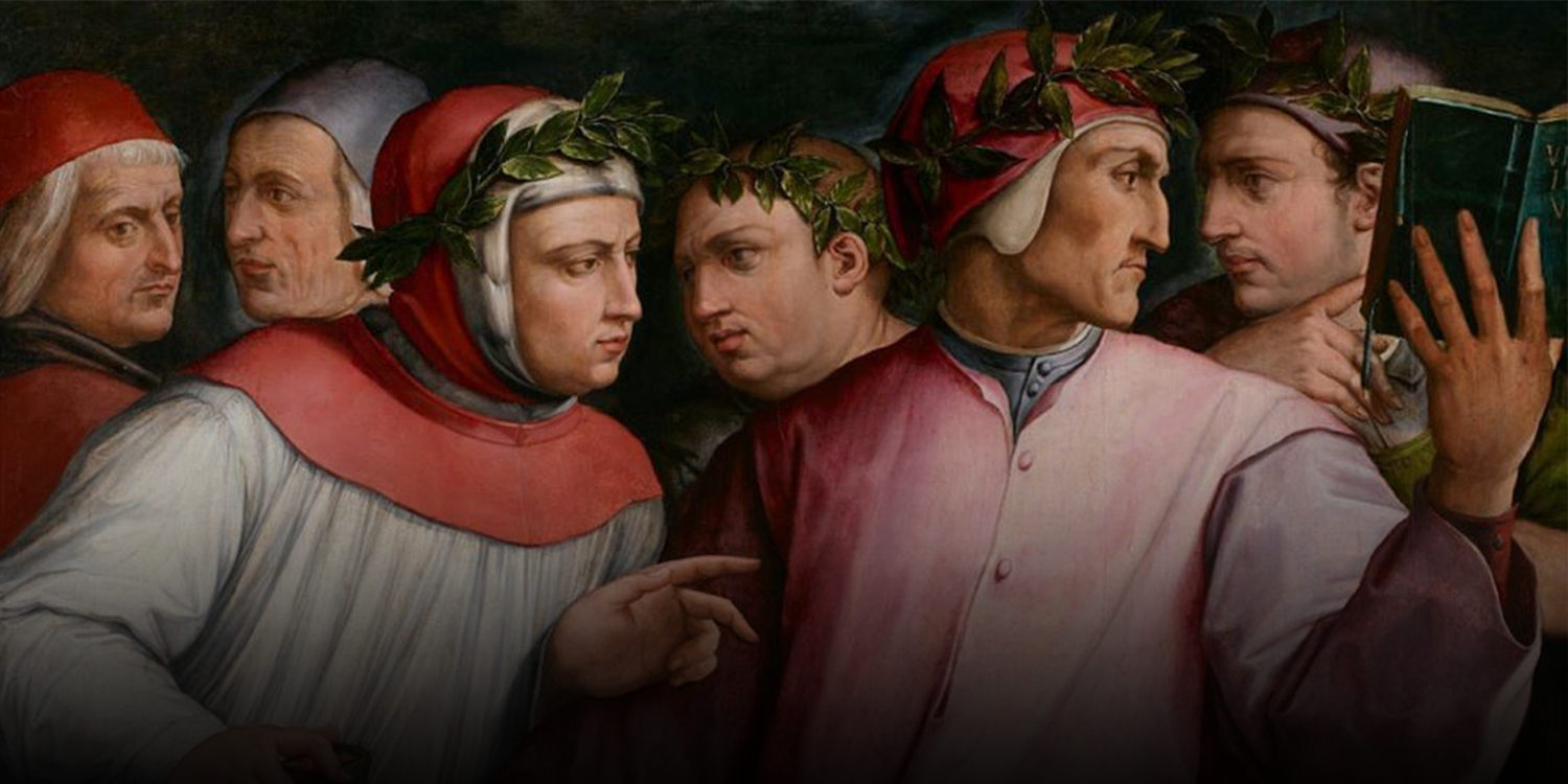 Giorgio Vasari'nin "Six Tuscan Poets" (1544) resmi