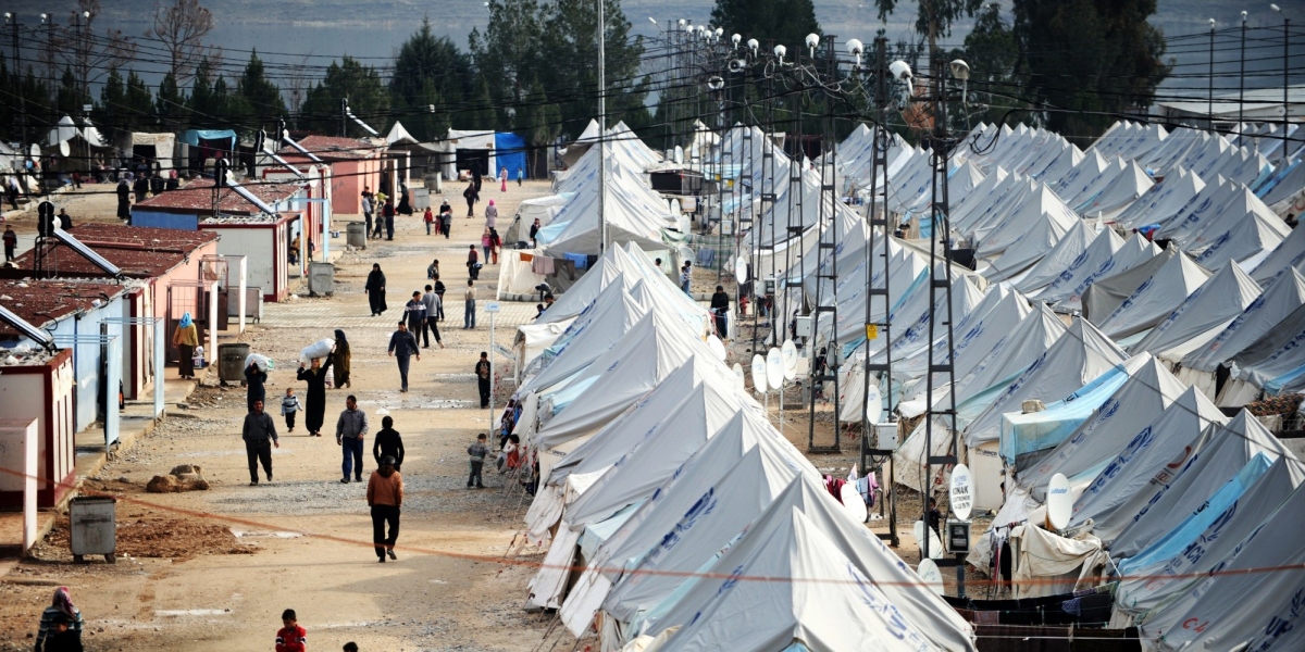 Türkiye'de bir mülteci kampı