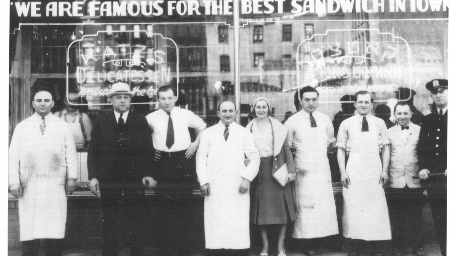 1888 New York'undan bir Yahudi şekerleme dükkanı