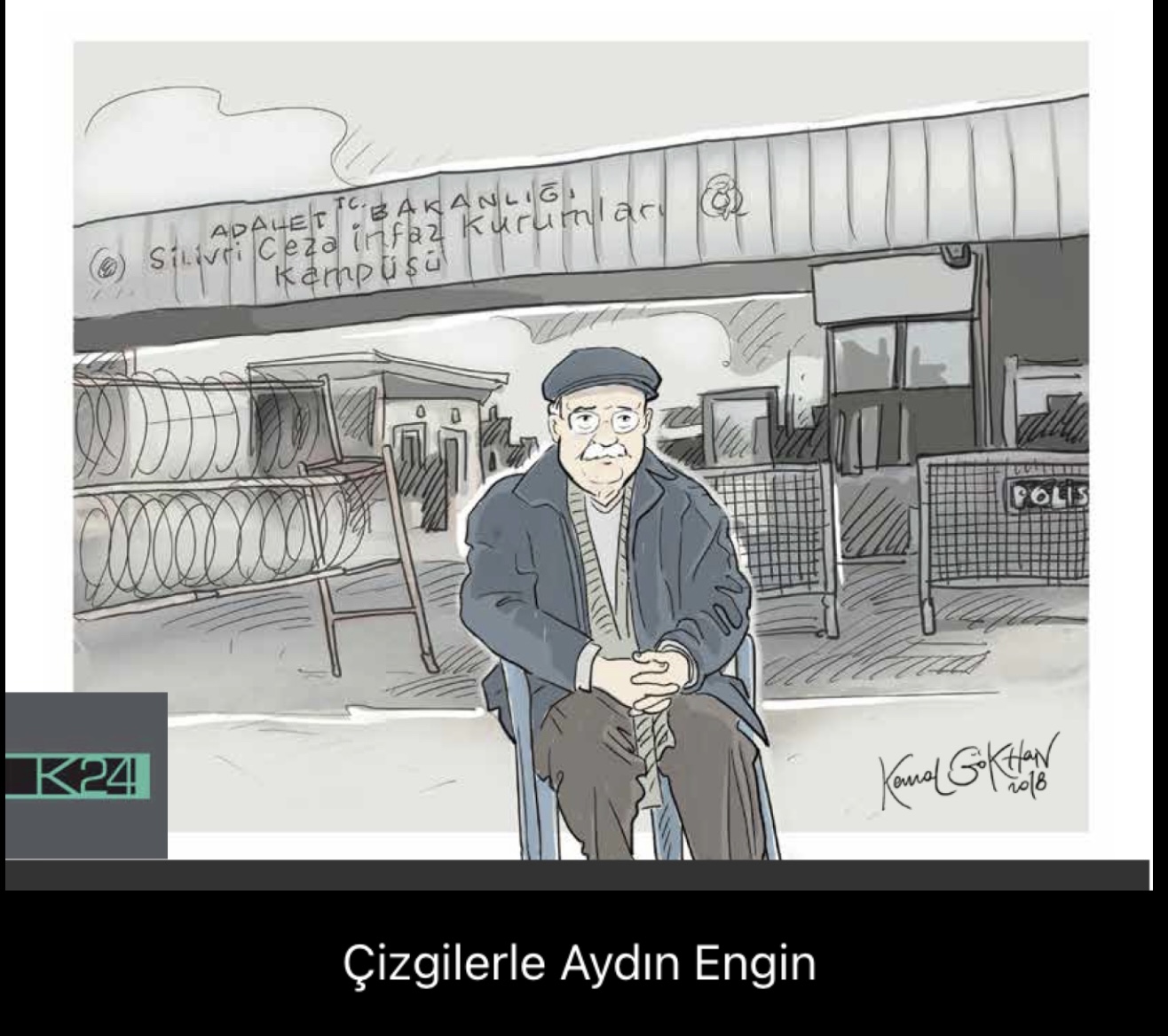 Kemal Gökhan'ın Silivri karikatürü