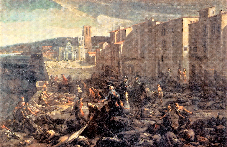 Kara Ölüm zamanında Marsilya Limanı (Kaynak: Wikimedia Commons)