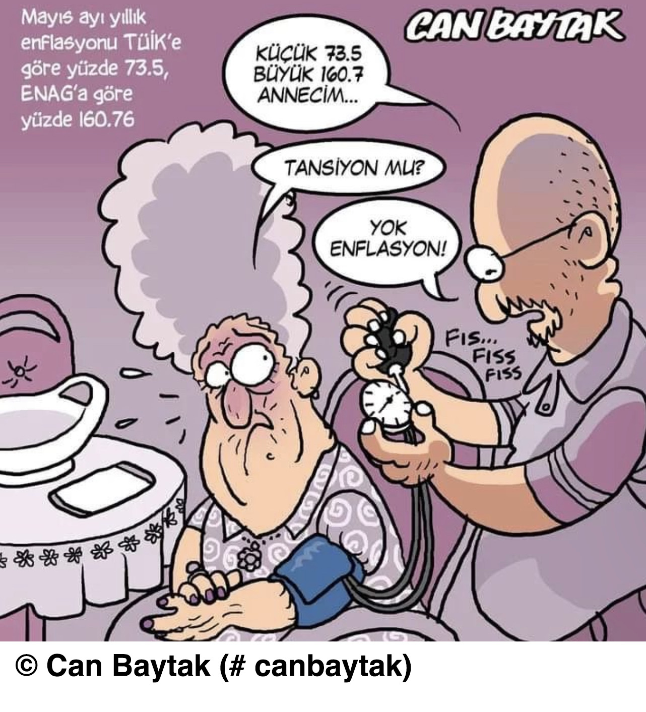 Baytak'ın karikatürü