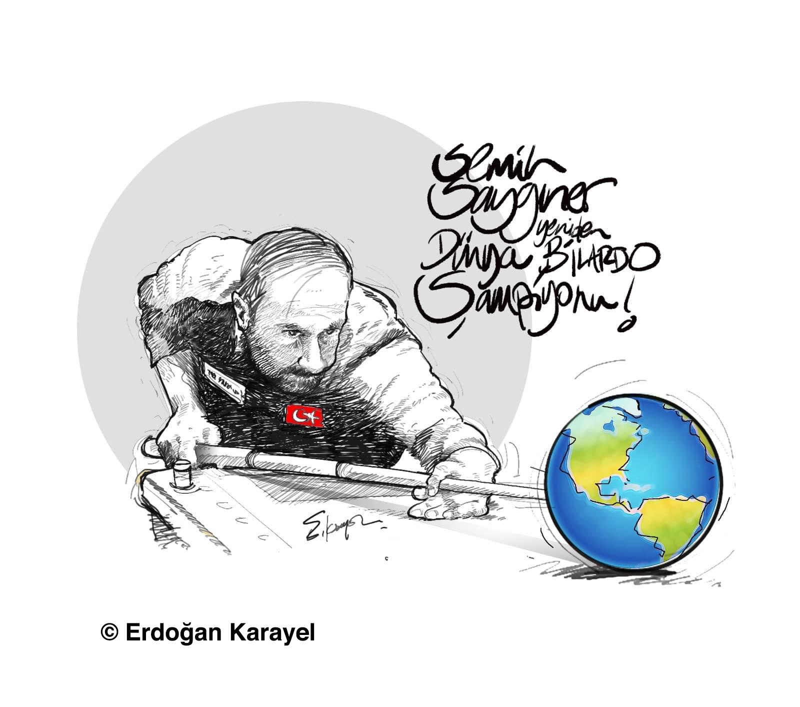 Erdoğan Karayel'in karikatürü