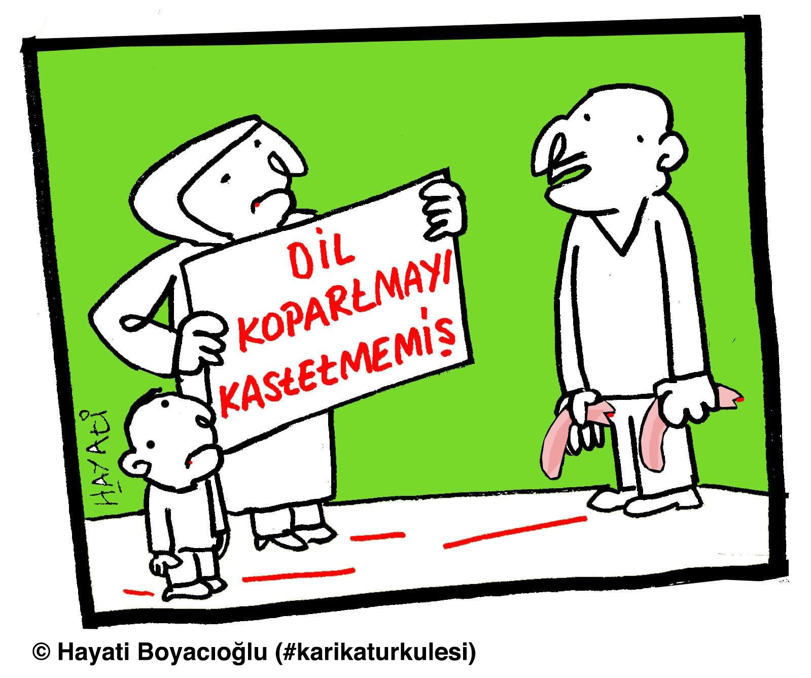 Boyacıoğlu'nun karikatürü