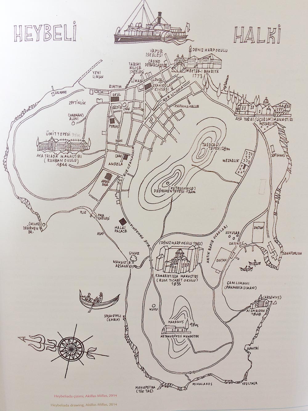 Millas'ın Heybeliada / Halki haritası çizimi