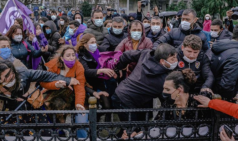 Kadıköy 8 Mart eylemleri gözaltılar