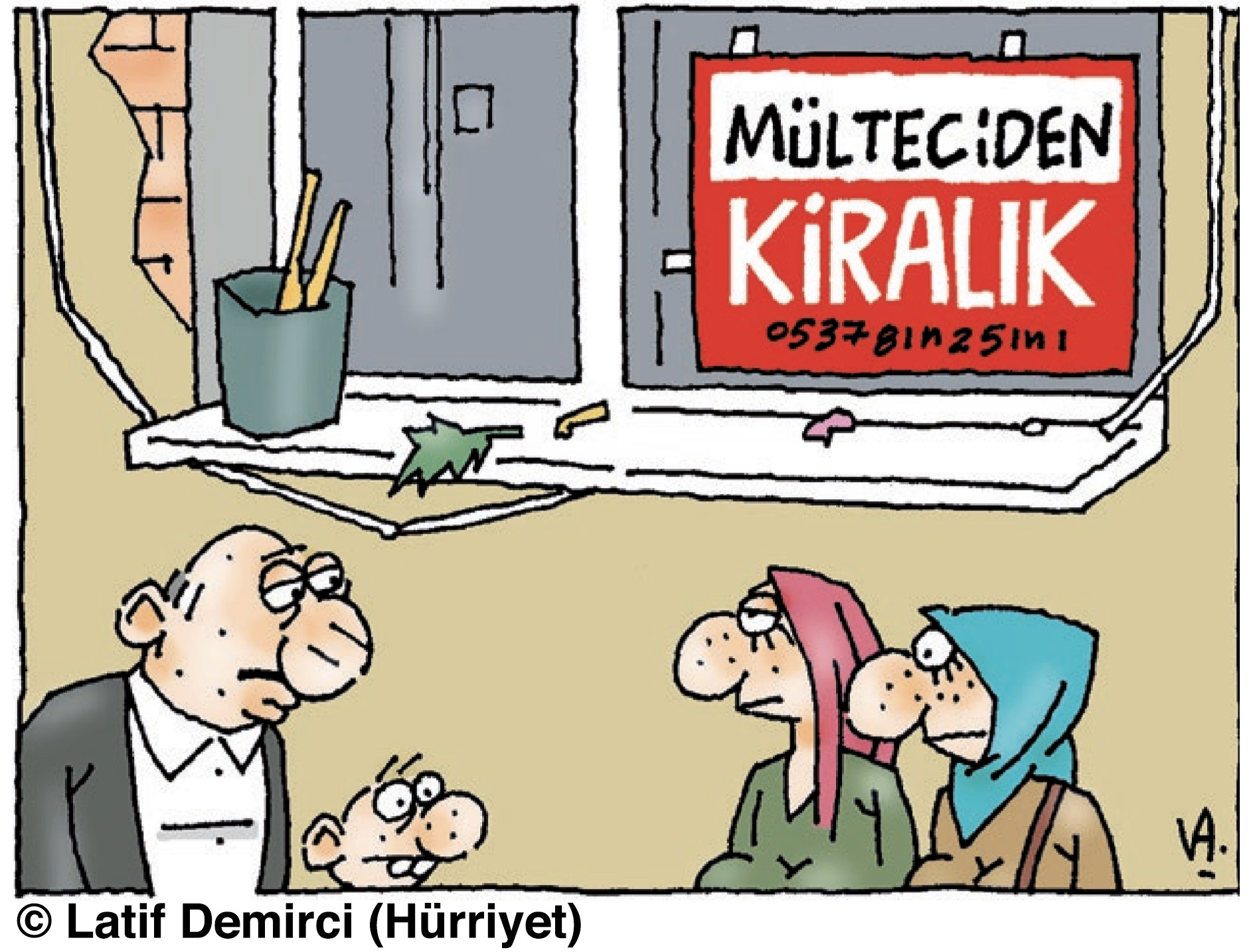 Demirci'nin karikatürü