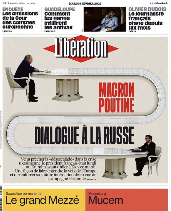Libération kapağındaki karikatür
