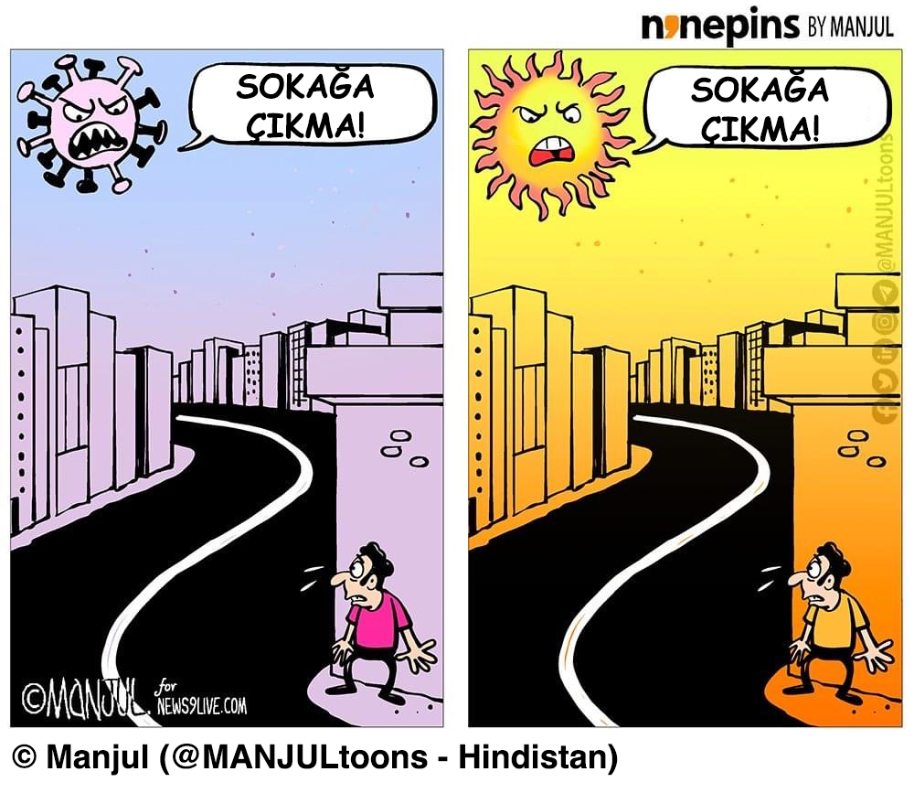 Manjul'un karikatürü