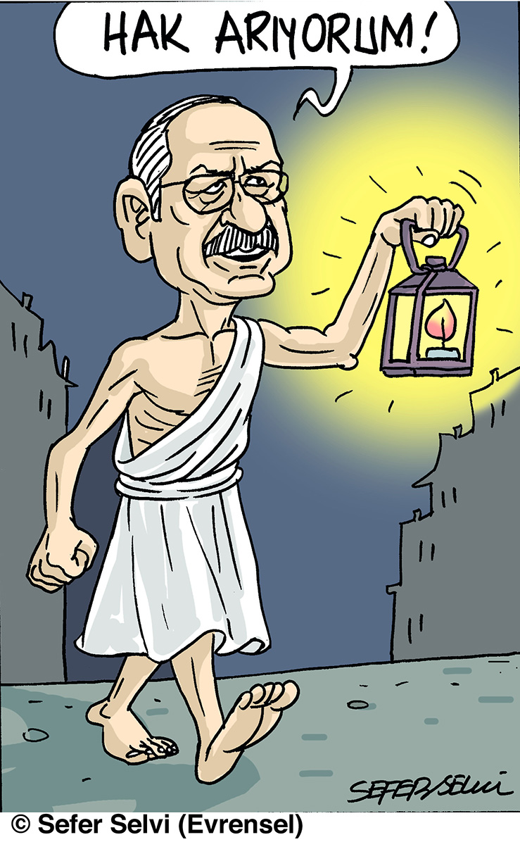 Selvi'nin karikatürü