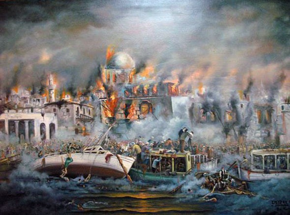 Vasilis Bottas'ın İzmir yangını tasviri