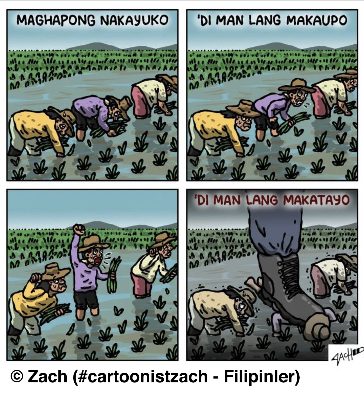 Zach'ın karikatürü