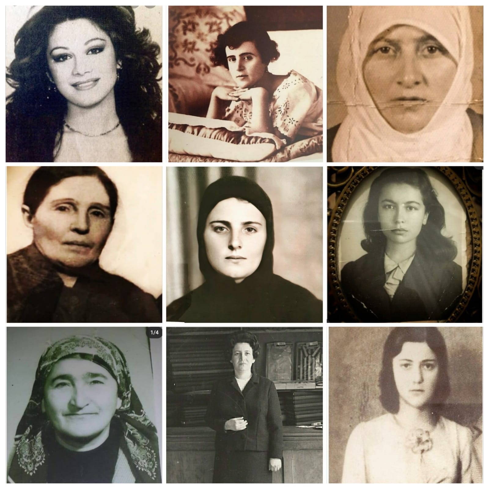 Sayfadan kadın portreleri