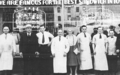 1888 New York'undan bir Yahudi şekerleme dükkanı