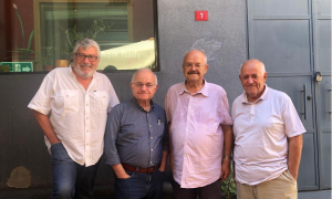 Altın Saatler Ekibi: Soldan sağa Elvan, Gürhan, M. Nuray Hoca, Argun. 