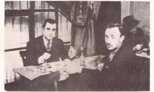 Afif Yesari ve Sait Faik Cumhuriyet Meyhanesi'nde. (1945)
